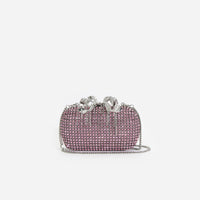 Pink Chainmail Clutch Bag