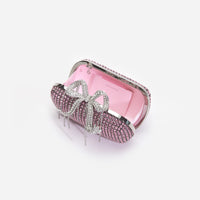 Pink Chainmail Clutch Bag