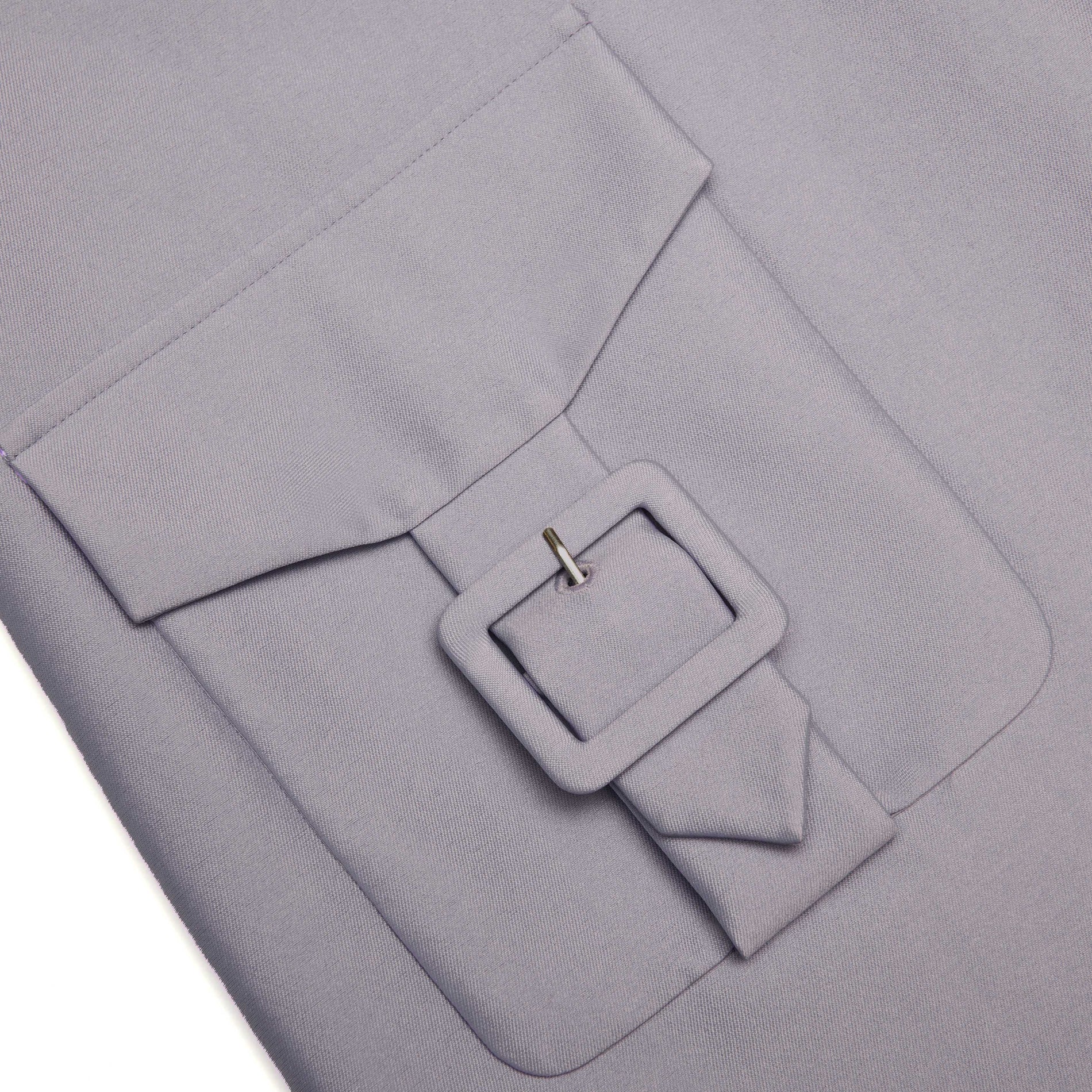 A close up of the fabric for the Grey Taffeta Mini Skirt