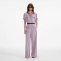 Lilac Twill Jumpsuit