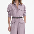 Lilac Twill Jumpsuit