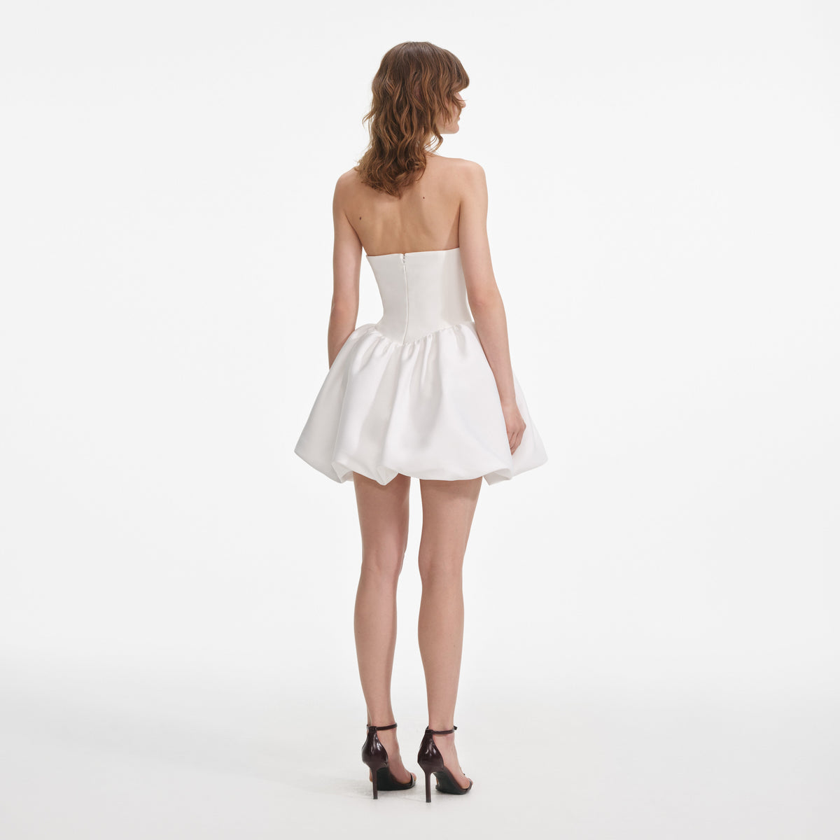 Self-Portrait - White Halter Neck Mini Dress - US 0 Self-Portrait - White Halter Neck Mini Dress - US 0