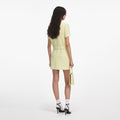 Yellow Boucle Mini Dress
