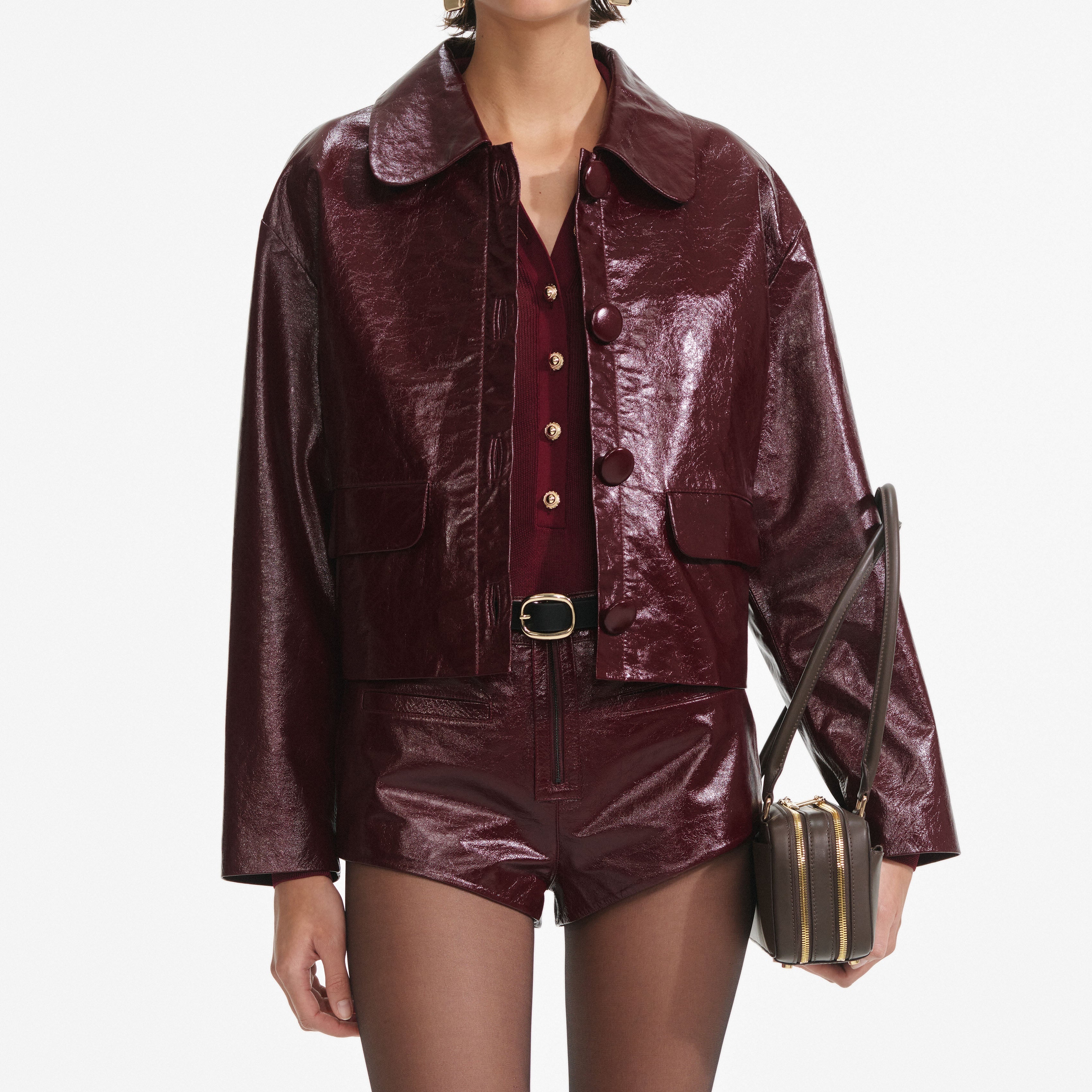 Burgundy Leather Jacket