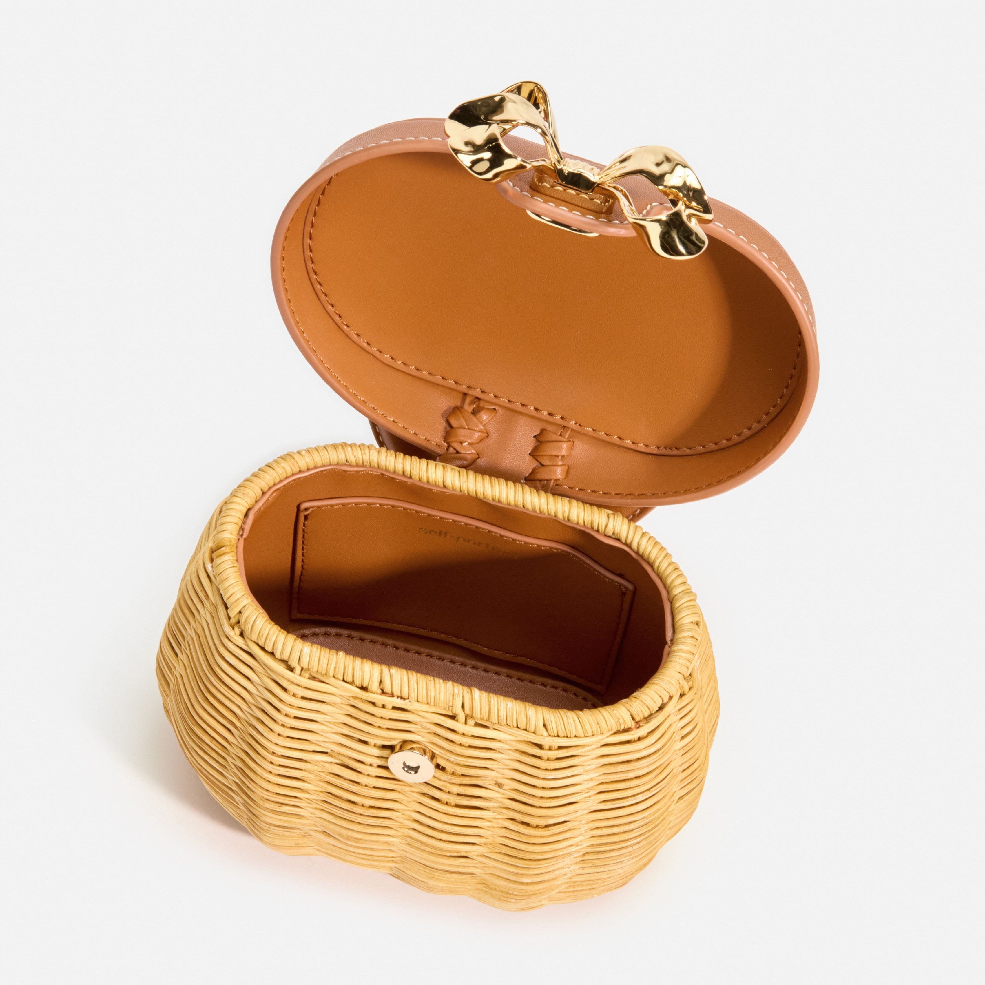 Rattan Bow Basket Bag