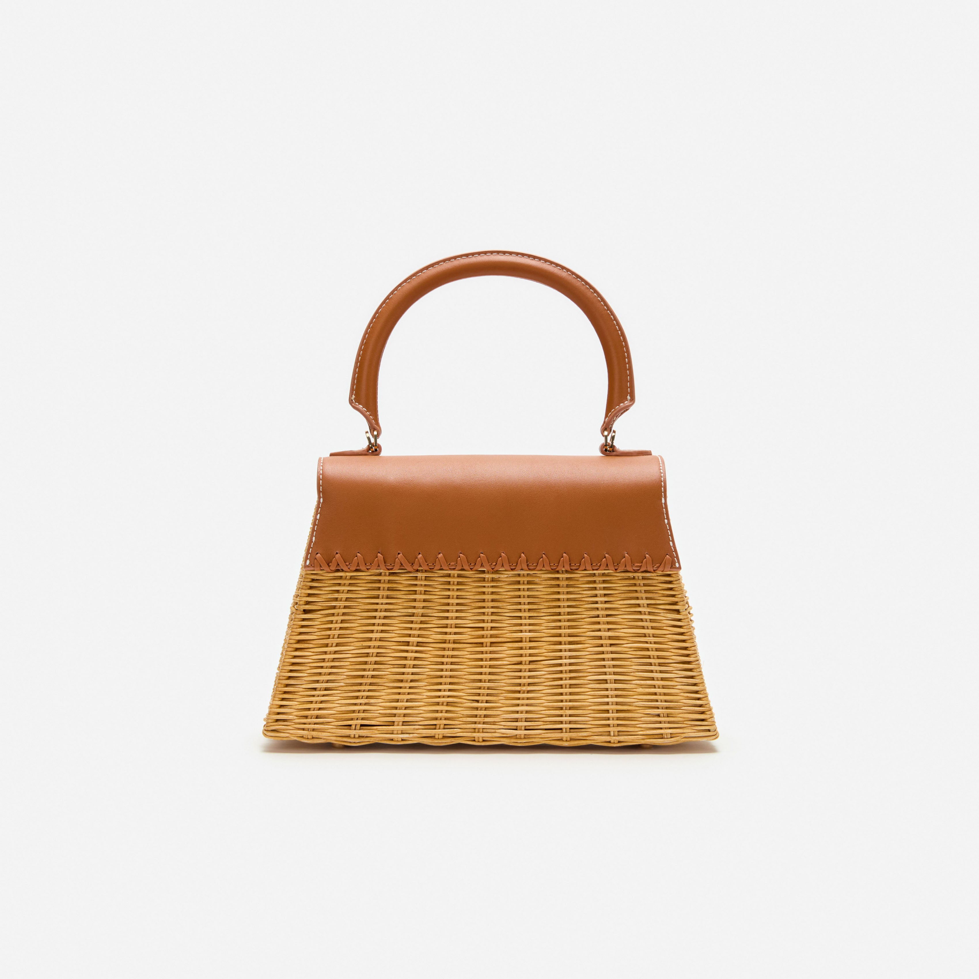 Rattan Mini Bow Bag