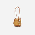 Rattan Charm Shoulder Bag