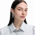 Pearl Bow Droplet Earrings