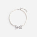 Pearl Bow Necklace