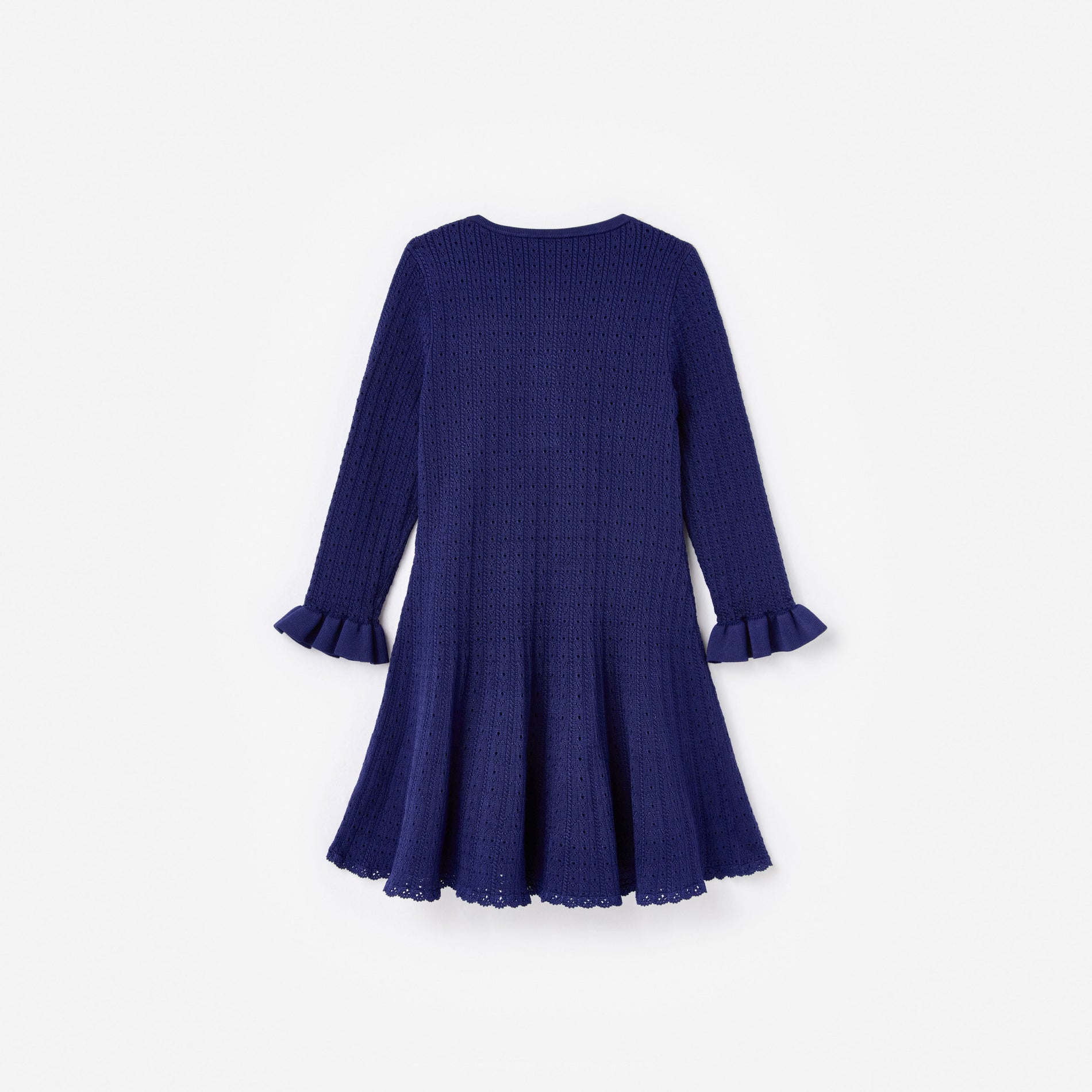 Blue Pointelle Knit Dress self-portrait-US Blue Pointelle Knit Dress self-portrait-US