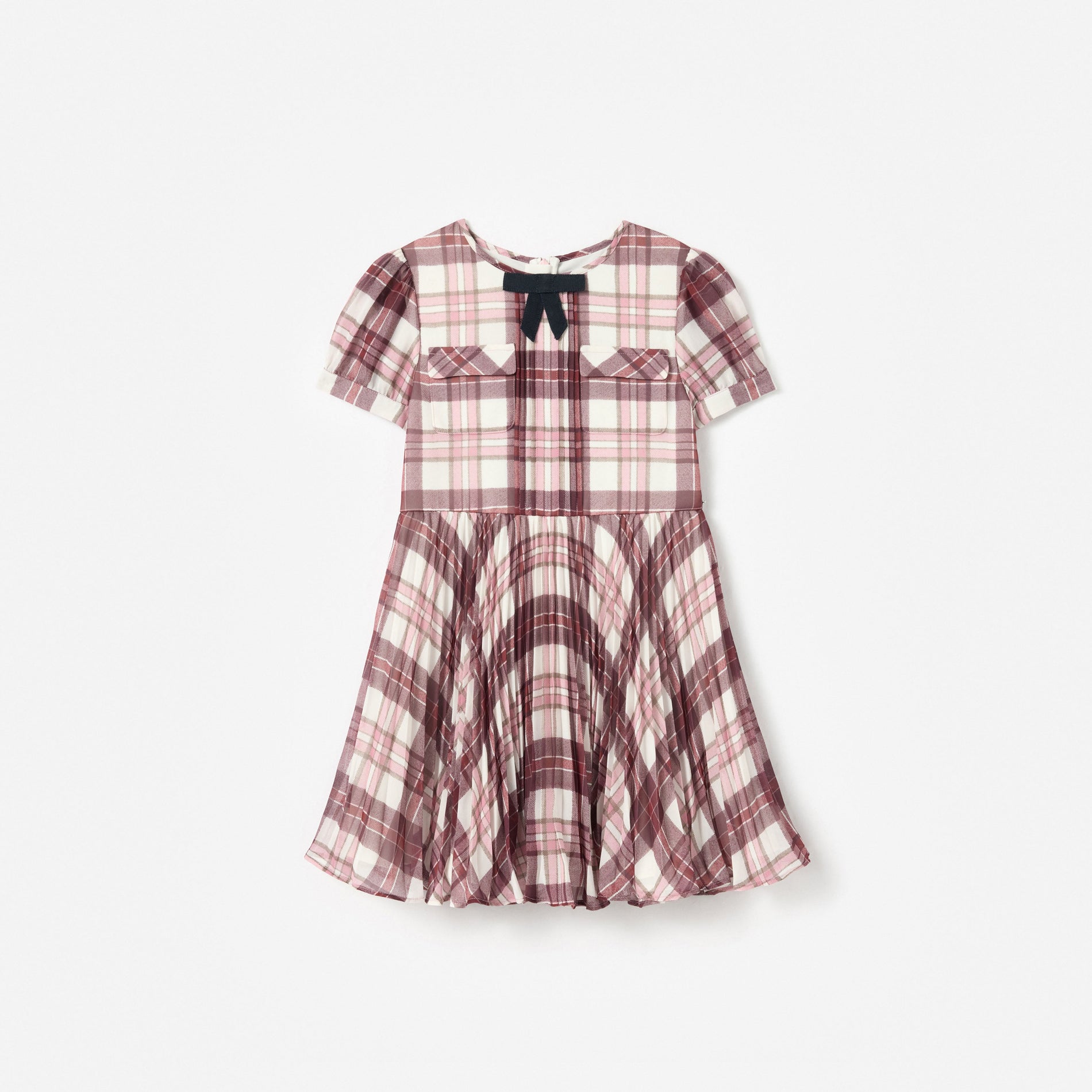 Burgundy Check Knit Dress self-portrait-US Burgundy Check Knit Dress self-portrait-US
