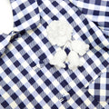 Navy Gingham Taffeta Jacket
