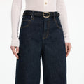 Indigo Barrel Leg Jeans