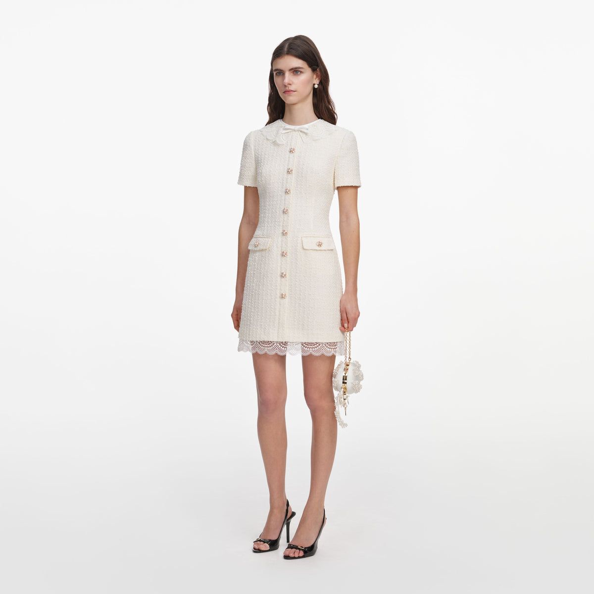 cotton short sleeve mini dress SIMKHAI Women's Clemmie Cotton Mini Dress in White, Size 2