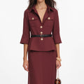 Brown Twill Maxi Dress