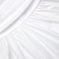 White Cotton Asymmetric Midi Skirt