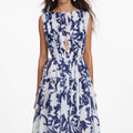 Printed Georgette Maxi Dress