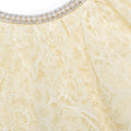 Yellow Lace Cape Mini Dress
