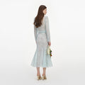 Mint Lace Midi Skirt