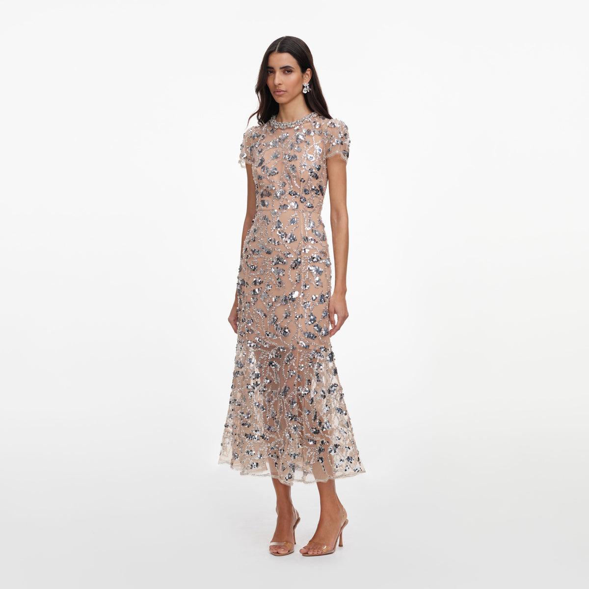 self portrait symm midi dress Self-Portrait Symm Dress in Burgundy - Meghan Markle Dresses