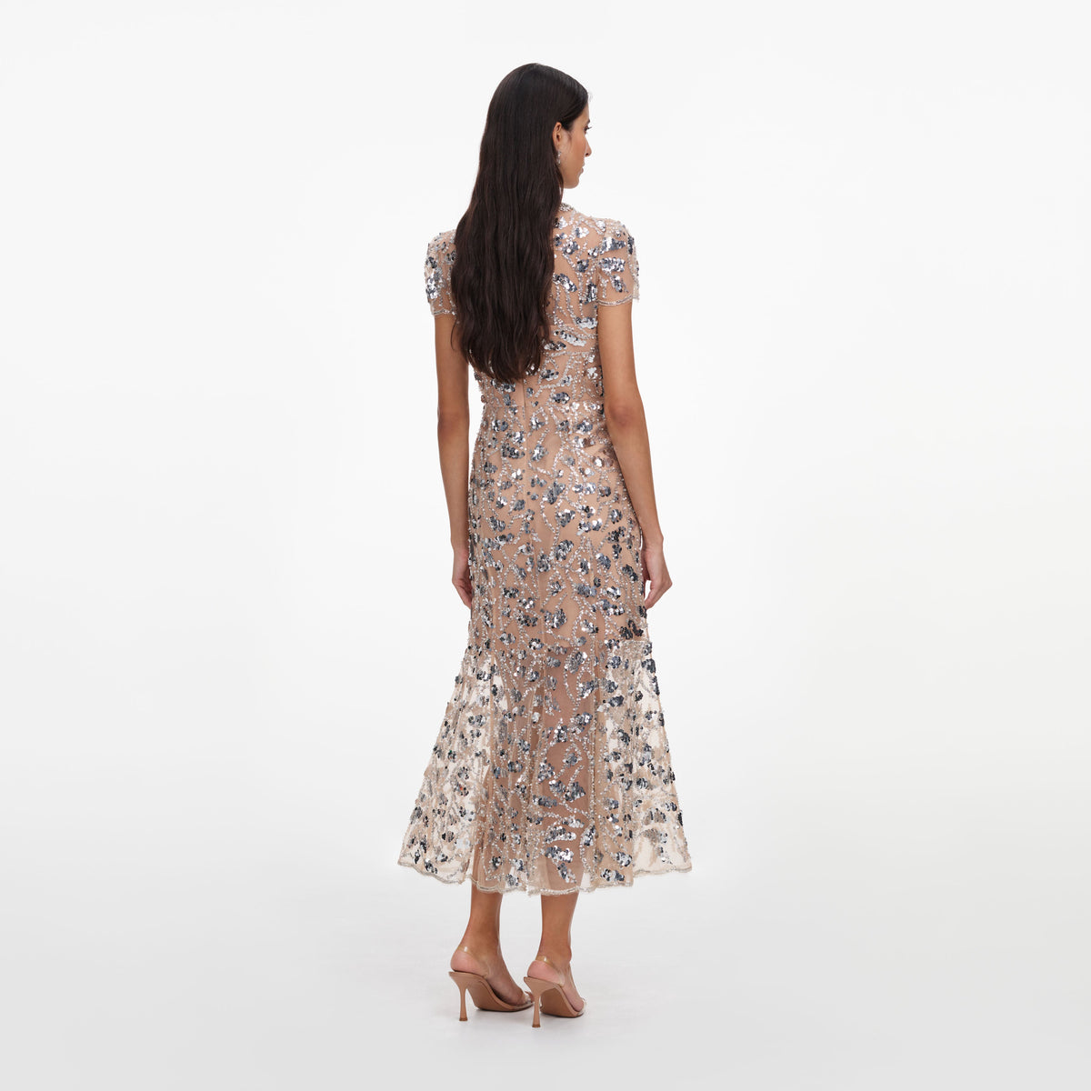 leaf sequin midi dress self portrait self portrait Leaf Sequin Midi Dress on sale, , & , - Carousell