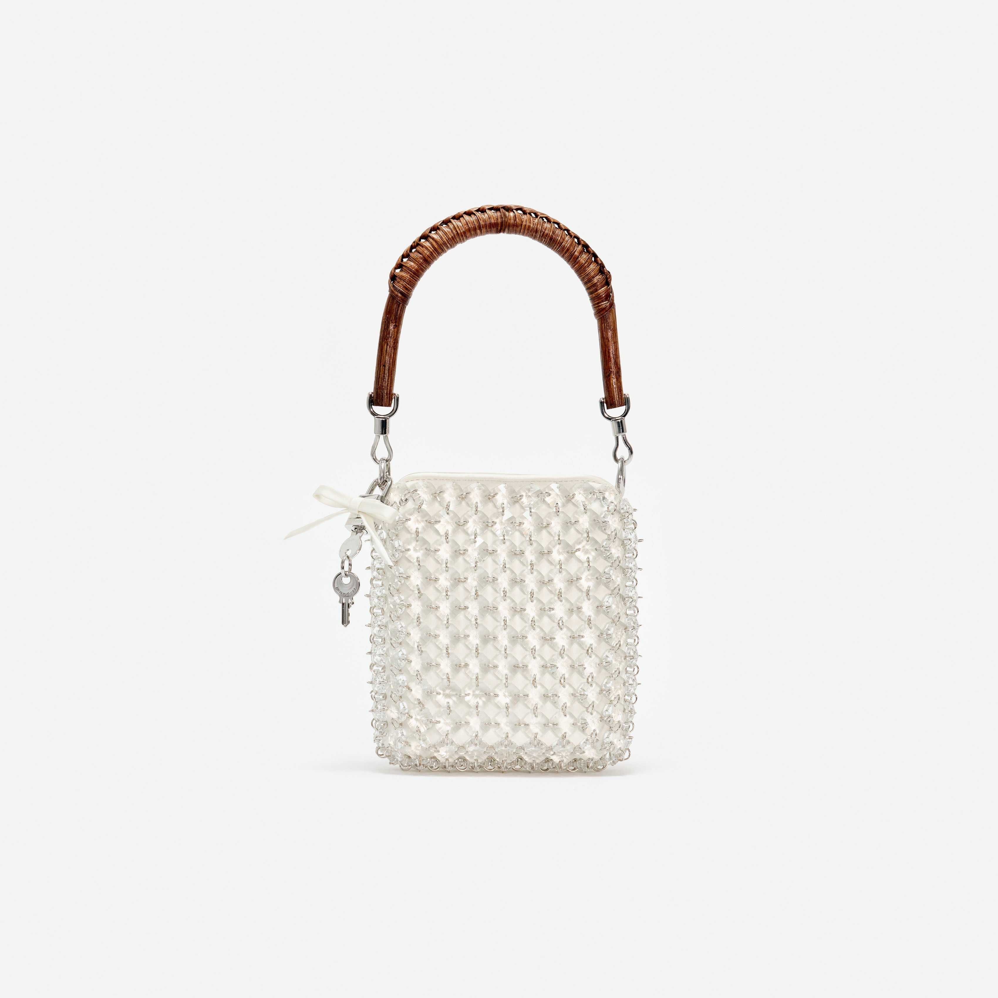 self portrait バッグ Self Portrait Mint Boucle Micro Bow Bag | Shopbop