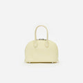 Lizard Effect Leather Toast Yellow Mini Bag