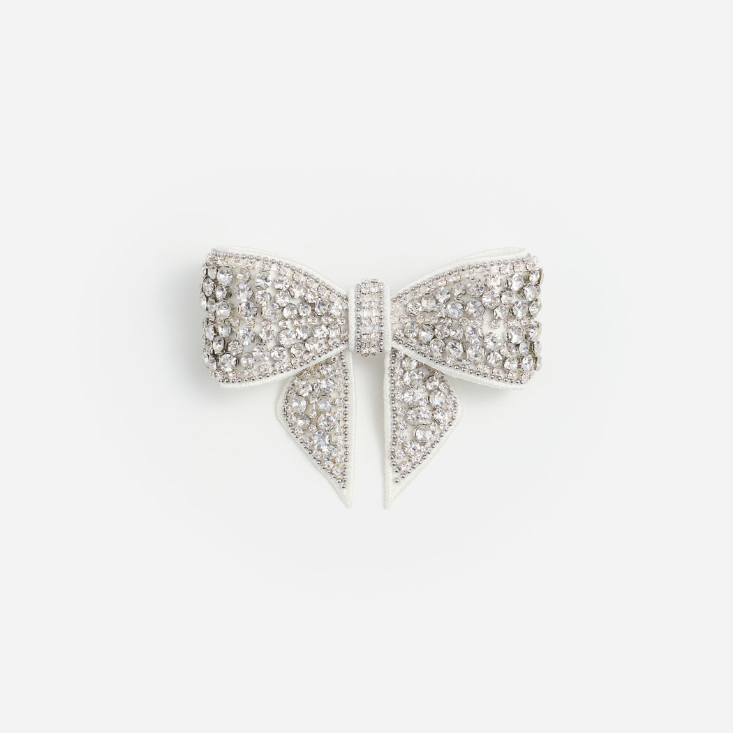 Crystal Embellished Bow Hairclip