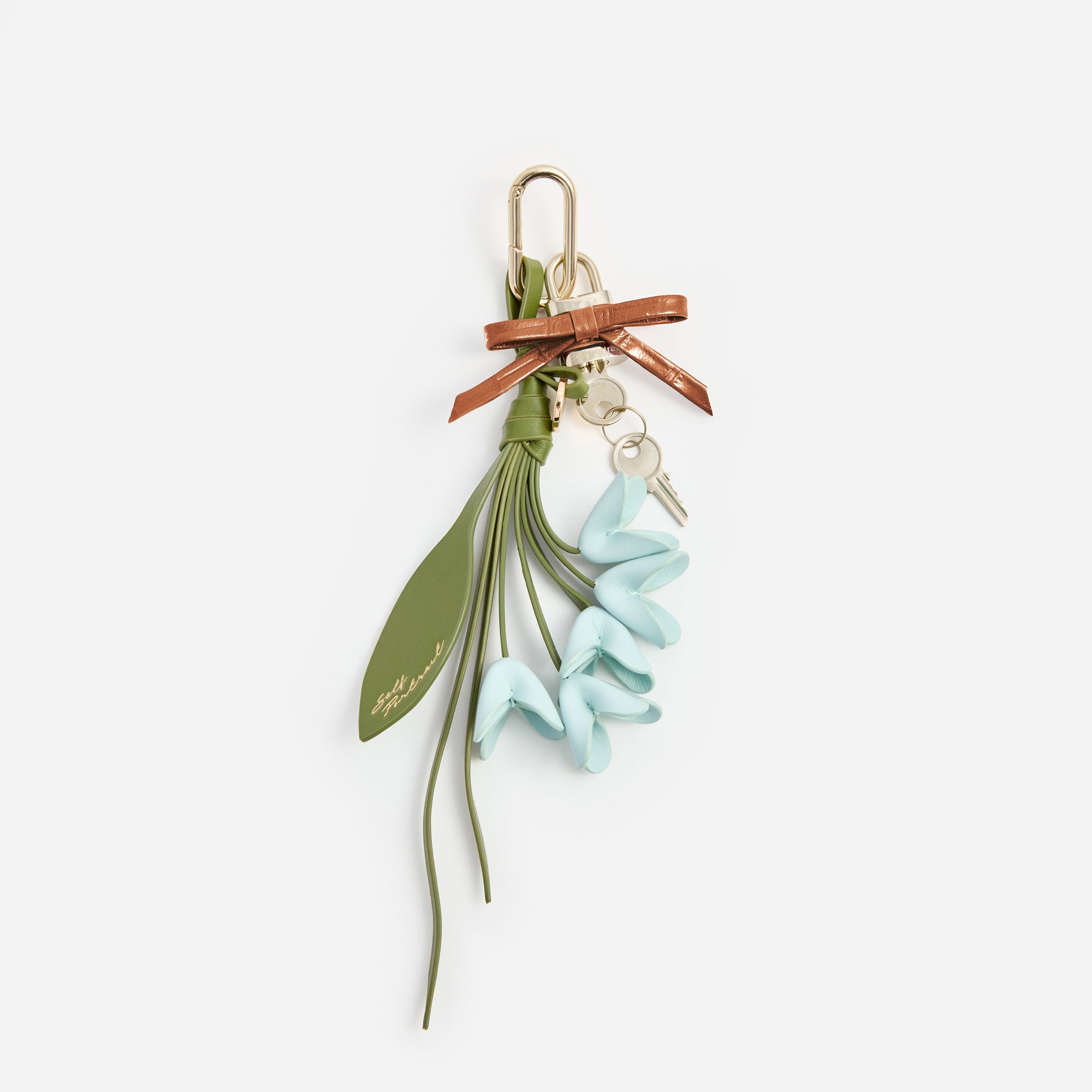 Blue Flower Bag Charm
