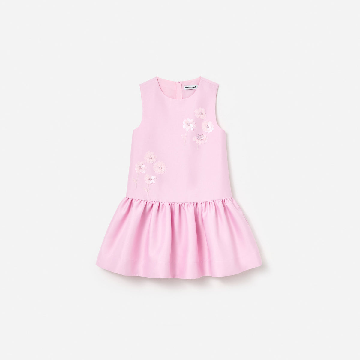 self portrait pink embellished dress self-portrait Taffeta Dress in Pink