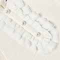 Cream Boucle Lace Bib Dress