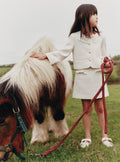 Cream Boucle Skirt