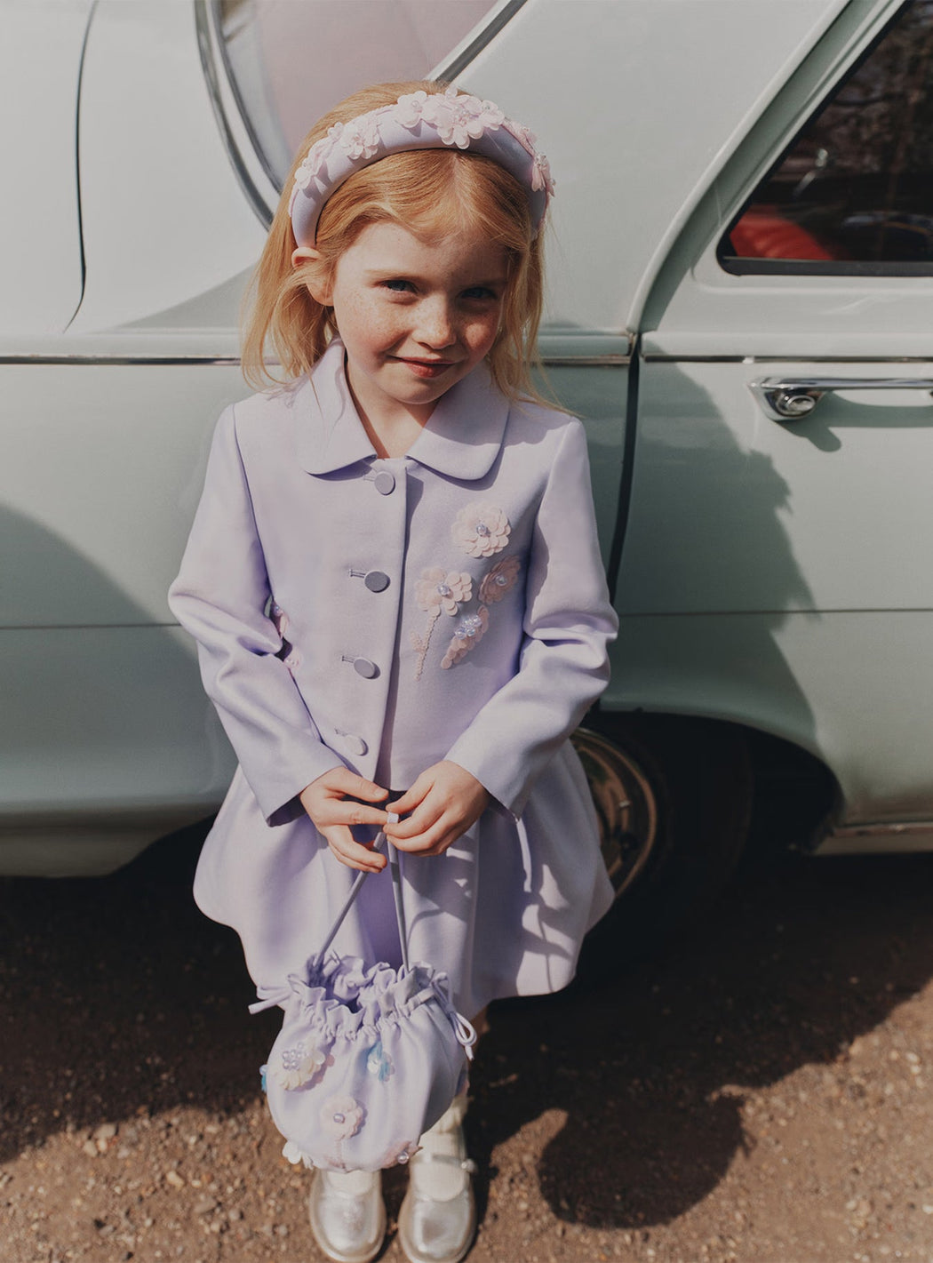 Lilac Taffeta Skort