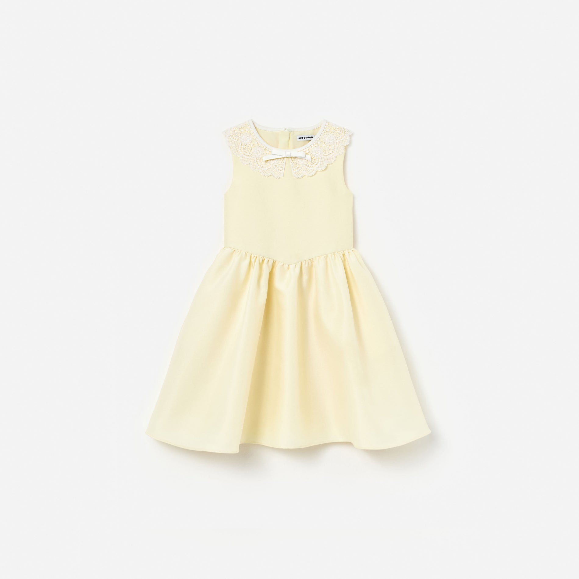 Yellow Taffeta Lace Dress