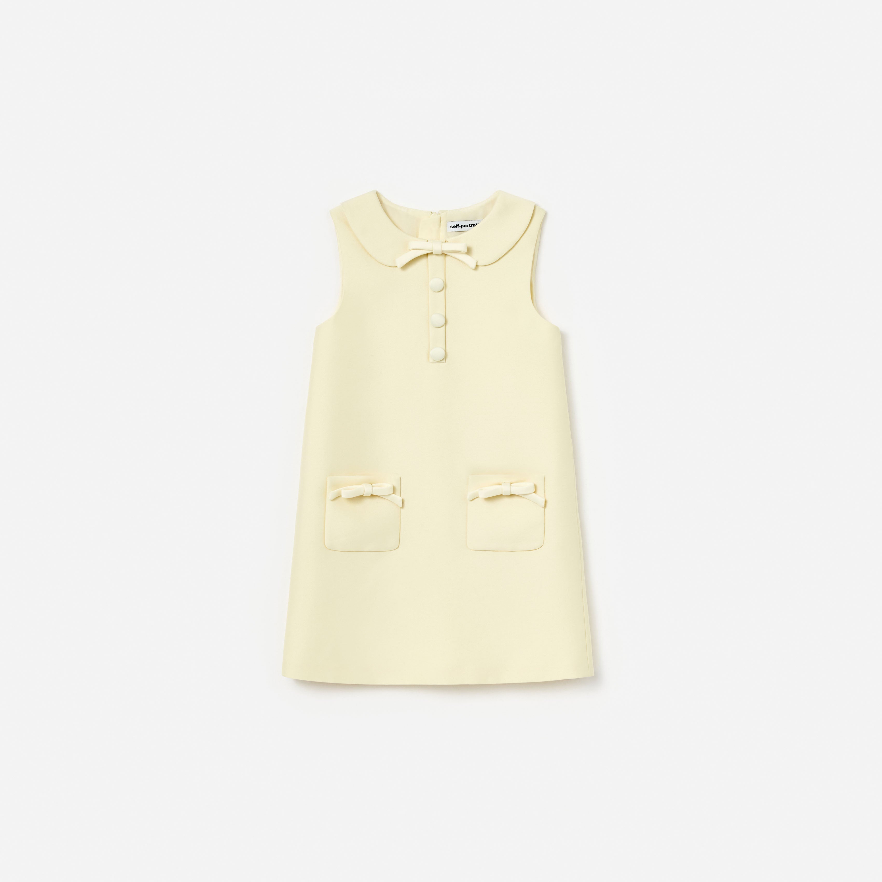 Yellow Taffeta Shift Dress