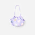 Lilac Flower Embellished Pouch Bag