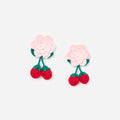 Crochet Flower & Strawberry Hairclips