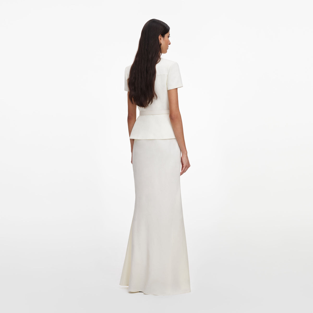 self portrait cream linen midi dress Cream Linen Maxi Dress self-portrait