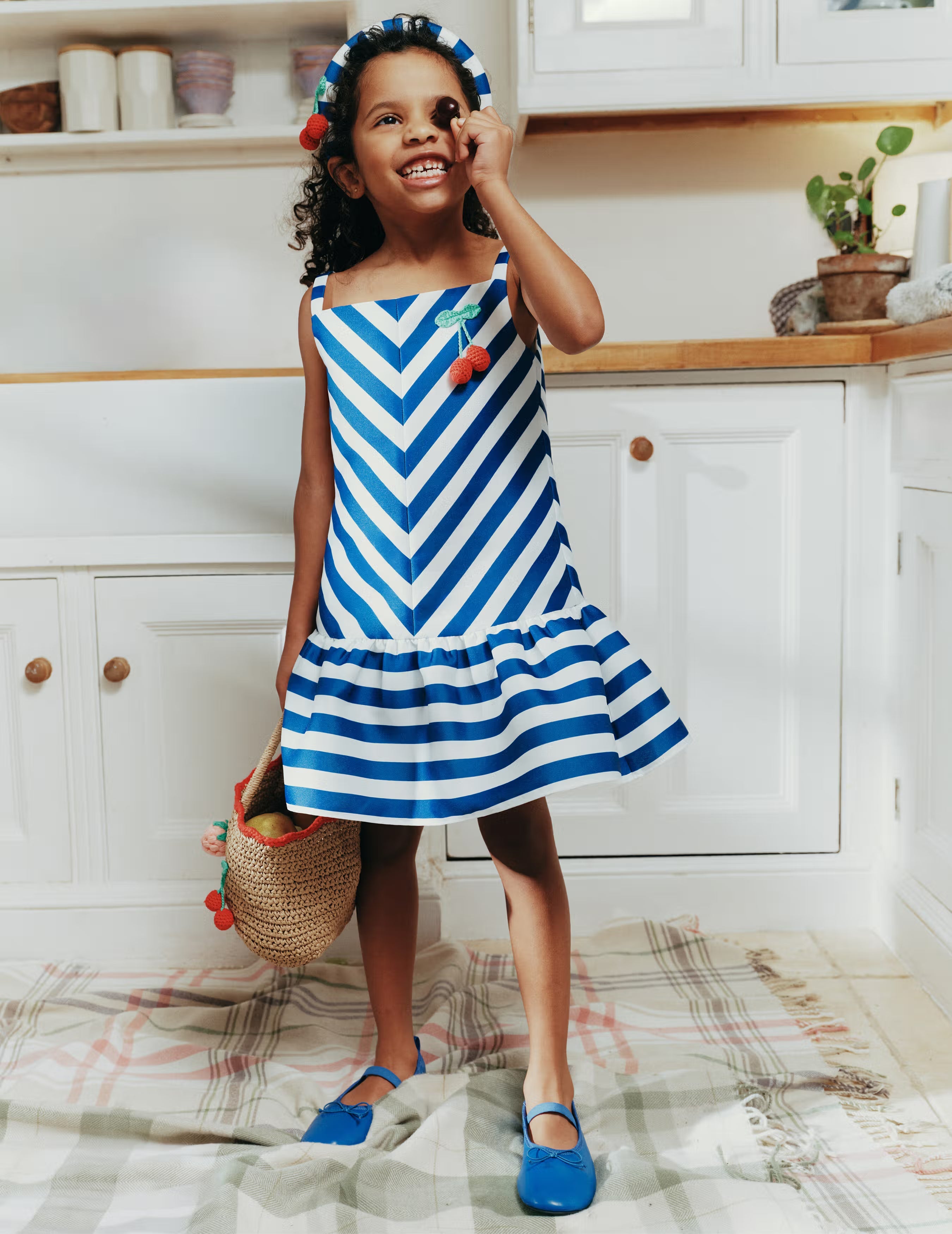navy blue cherry dress Navy Blue Cherry Crochet Collar Embroidered Sweat Dress