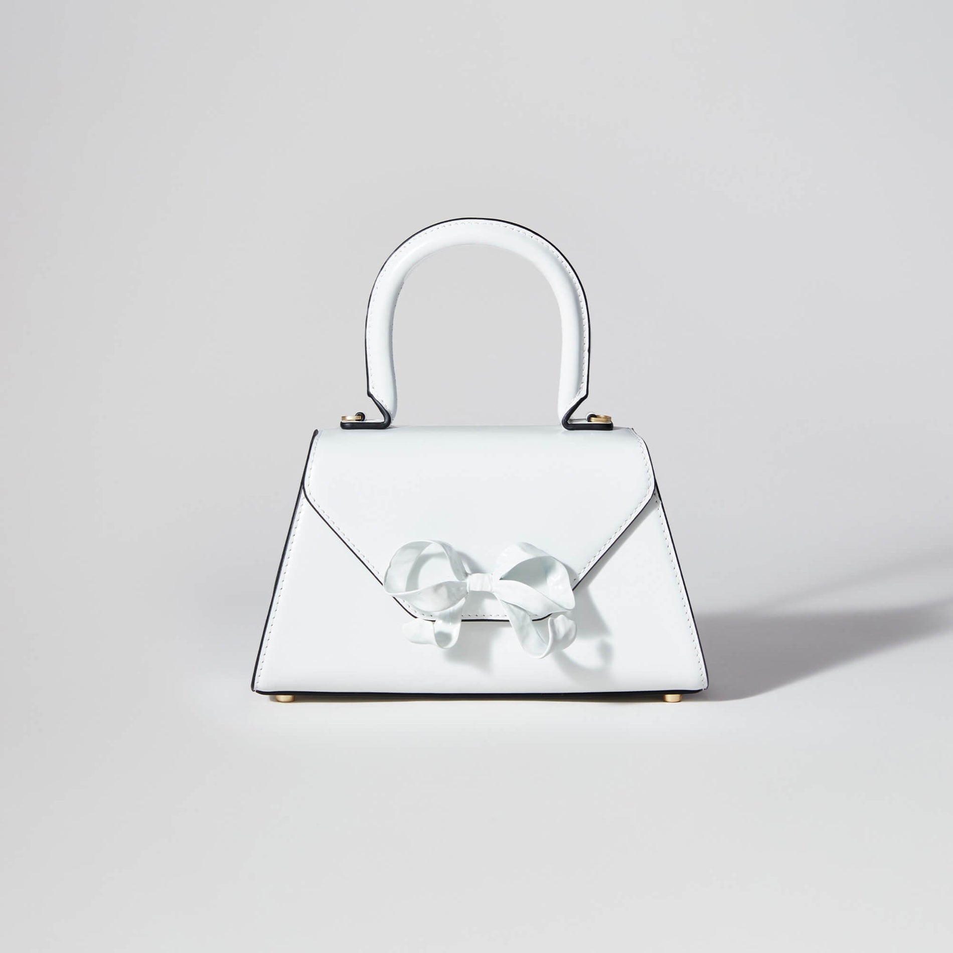 White Bow Mini Envelope Bag