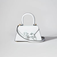 White Bow Mini Envelope Bag