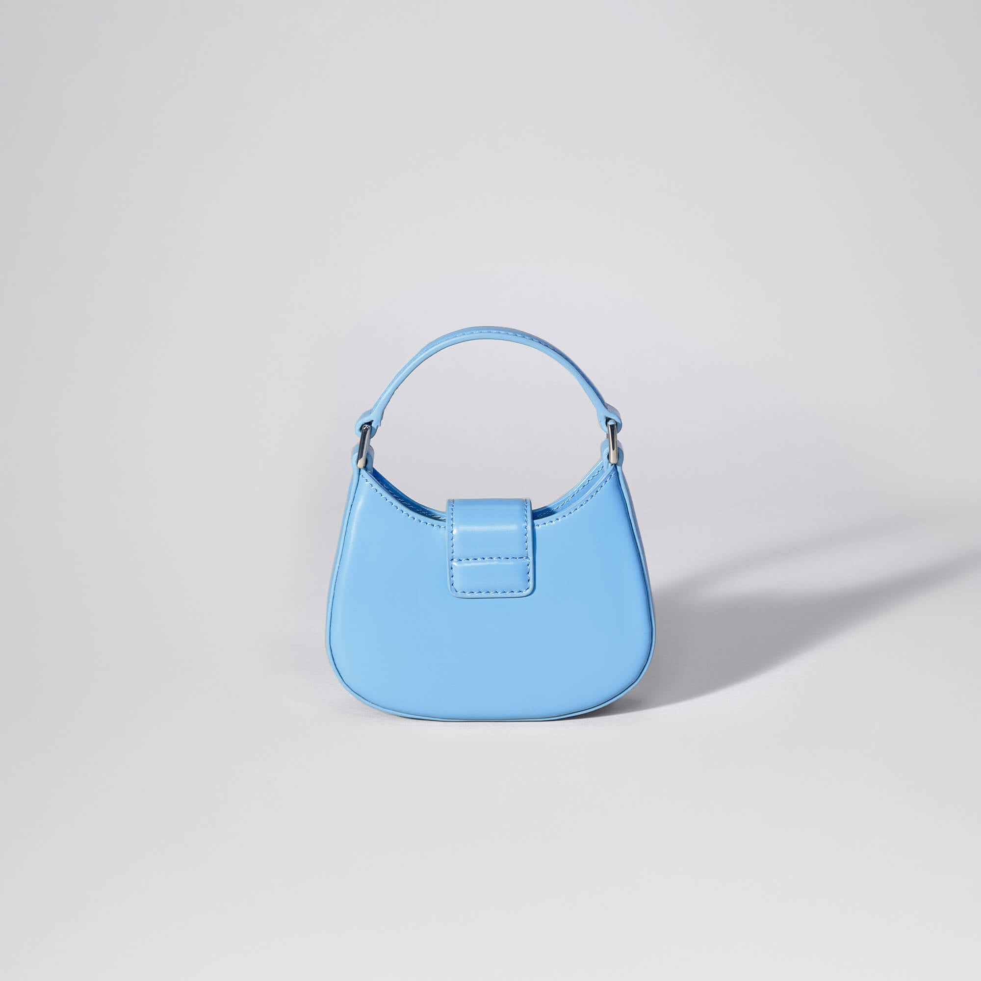 Blue Crescent Bow Micro Bag