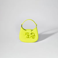 Lime Crescent Bow Micro Bag