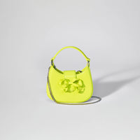 Lime Crescent Bow Micro Bag