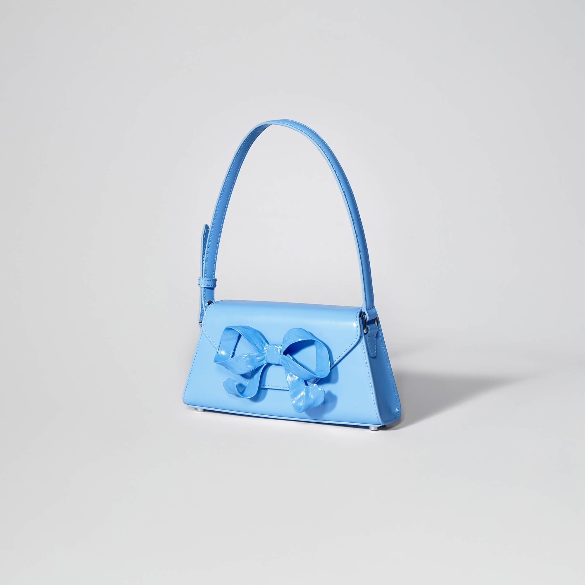 Blue Bow Mini Shoulder Bag