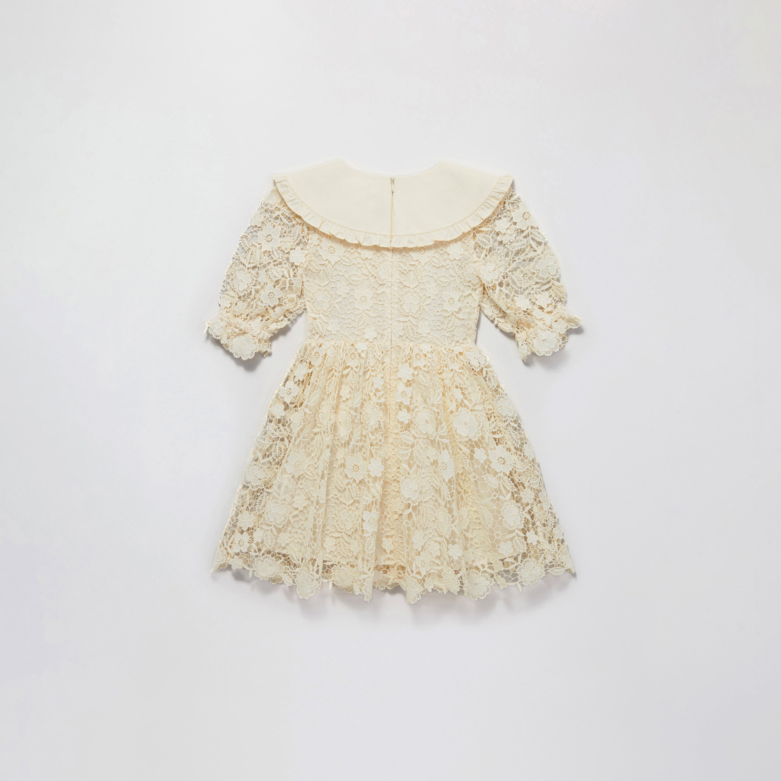 Cream Lace Mini Dress