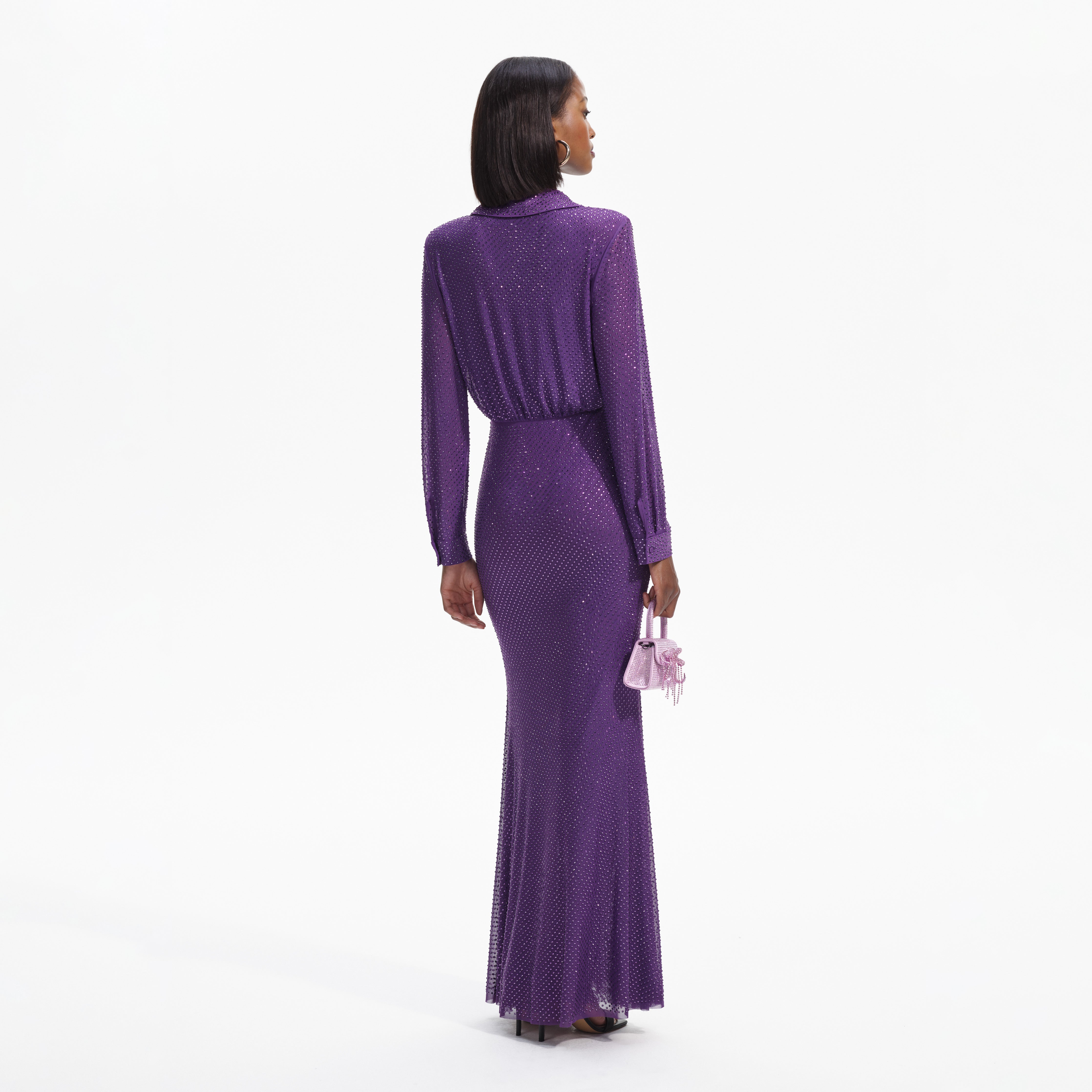 Self portrait lilac dress top