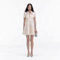 Cream Soft Knit Mini Dress