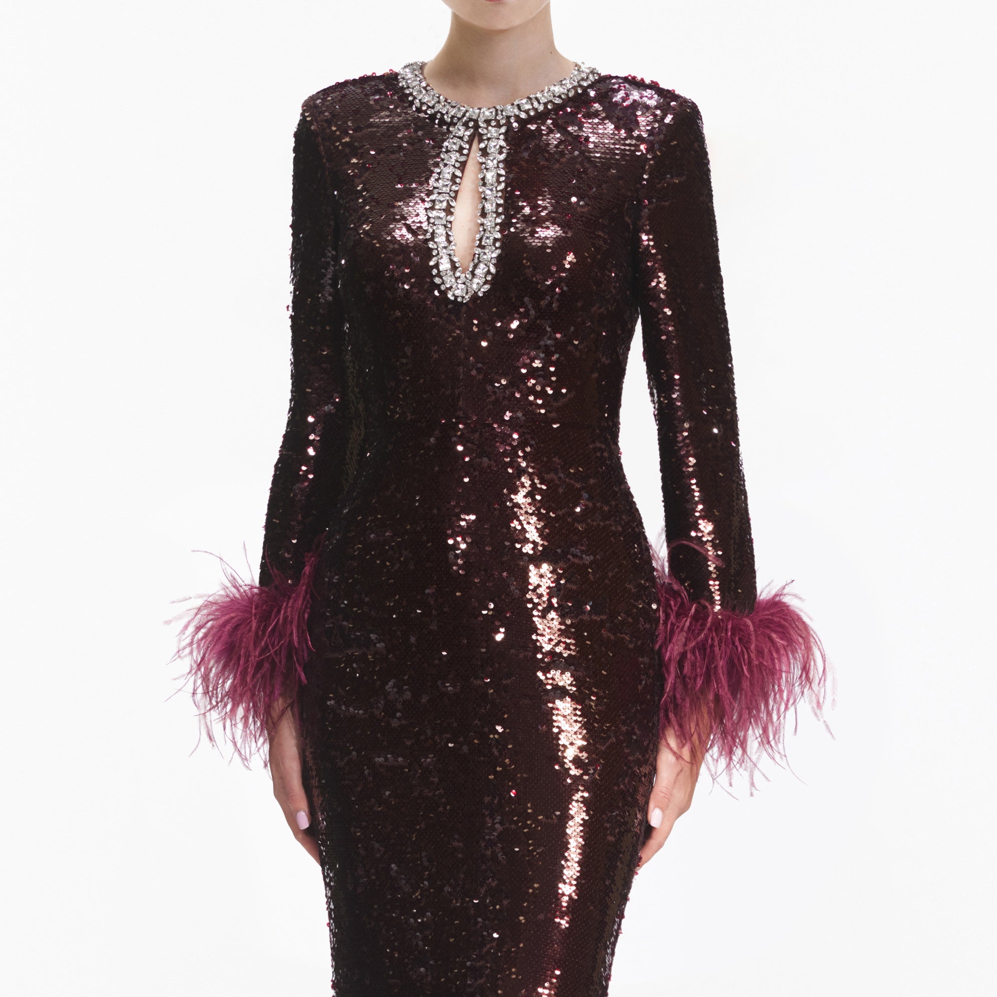 Burgundy hotsell glitter dress