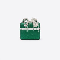 Green Rhinestone Vanity Case